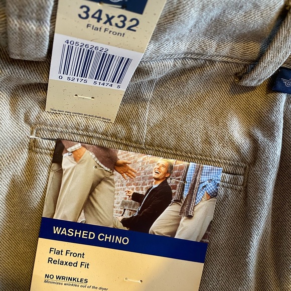NWT {dockers} khaki washed chino 34 x 32 - Picture 8 of 10